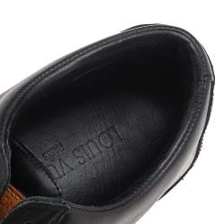 مملوكة مسبقًا Louis Vuitton Black Leather Low Top Sneakers Size 38