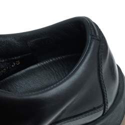 مملوكة مسبقًا Louis Vuitton Black Leather Low Top Sneakers Size 38