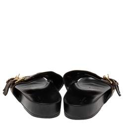 Pre Owned Louis Vuitton Brown Monogram Canvas Bom Dia Flat Mules Size 37