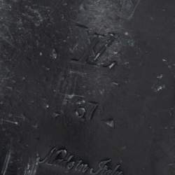 Pre Owned Louis Vuitton Brown Monogram Canvas Bom Dia Flat Mules Size 37