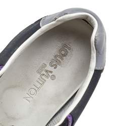 مملوكة مسبقًا حذاء رياضي لوي فيتون عنق منخفض ران أوي جلد وسويدي أسود مقاس 38