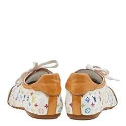 Louis Vuitton Multicolor Monogram Canvas And Patent Leather Low Top Sneakers Size 38