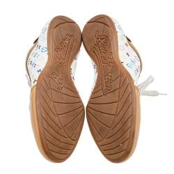 Louis Vuitton Multicolor Monogram Canvas And Patent Leather Low Top Sneakers Size 38