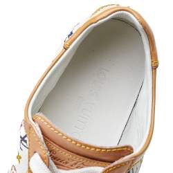 Louis Vuitton Multicolor Monogram Canvas And Patent Leather Low Top Sneakers Size 38