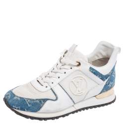 Run away leather trainers Louis Vuitton Blue size 37.5 EU in