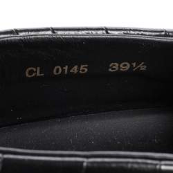 مملوكة مسبقًا Louis Vuitton Black Suede, Patent and Leather Slip On Platform Sneakers Size 39.5