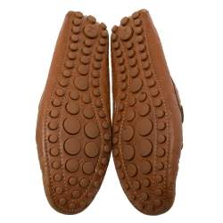 Pre Owned حذاء لوفرز لوي فيتون غلوريا جلد بني مقاس 36.5