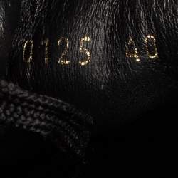 Pre Owned حذاء رياضي لوي فيتون راناواي سويدي وجلد إيبي أسود مقاس 40