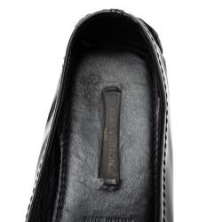 مملوكة مسبقًا Louis Vuitton Black Patent Leather Logo Ballet Flats Size 37