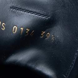 مملوكة مسبقًا Louis Vuitton Black Leather Zip Detail High Top Zip Sneakers Size 39.5