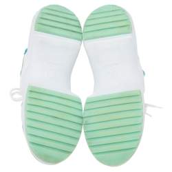 Pre Owned Louis Vuitton Green/White Leather LV Archlight Sneakers Size 37
