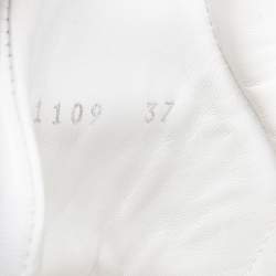 Pre Owned Louis Vuitton Green/White Leather LV Archlight Sneakers Size 37