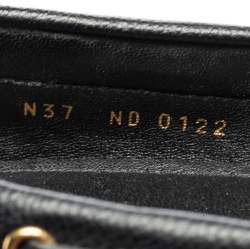 مملوكة مسبقًا حذاء لوفرز لوي فيتون غلوريا جلد مونوغرامي أسود مقاس 37