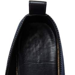 Pre Owned Louis Vuitton Navy Blue  Denim  Espadrilles Flats Size 40