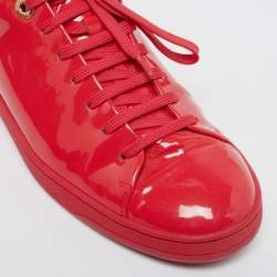 Louis Vuitton Hot Pink Patent and Leather Frontrow Sneakers Size 39