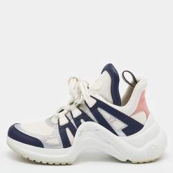 Louis Vuitton Multicolor Mesh And Leather Archlight Sneakers Size 39