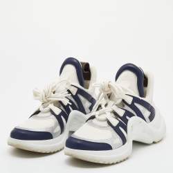 Louis Vuitton Silver/White Leather and Mesh Archlight Sneakers Size 39  Louis Vuitton | The Luxury Closet
