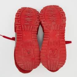 Pre Owned حذاء رياضي لوي فيتون رون اواي جلد وشعر عجل متعدد الألوان مزخرف مقاس 37