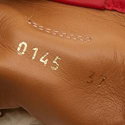 Pre Owned حذاء رياضي لوي فيتون رون اواي جلد وشعر عجل متعدد الألوان مزخرف مقاس 37