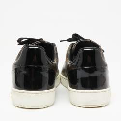 مملوكة مسبقًا Louis Vuitton Brown/Black  Monogram Canvas And Patent Leather Frontrow  Sneakers Size 35.5