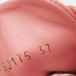 Louis Vuitton Peach Patent Leather Frontrow Sneakers Size 37