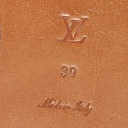 Pre Owned صندل سلايد فلات لوي فيتون لوك ايت دينم أزرق مقاس 39