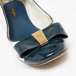 Pre Owned Louis Vuitton White Monogram Multicolore Canvas Ballet Flats Size 39