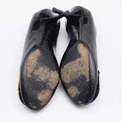 مملوكة مسبقًا Louis Vuitton Navy Blue Patent Leather Pumps Size 37