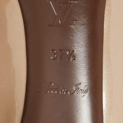 Pre Owned Louis Vuitton Beige Patent Leather Oh Really! Pumps Size 37.5