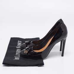 Pre Owned Louis Vuitton Black Patent Leather Fiance Pumps Size 36.5
