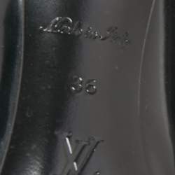 Pre Owned Louis Vuitton Black Leather Call Back Pointed-Toe Pumps Size 36