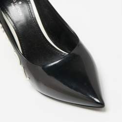 Pre Owned Louis Vuitton Black Leather Call Back Pointed-Toe Pumps Size 36
