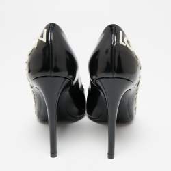 Pre Owned Louis Vuitton Black Leather Call Back Pointed-Toe Pumps Size 36