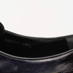Louis Vuitton Black Leather Lace Up Platform Oxfords Size 37.5