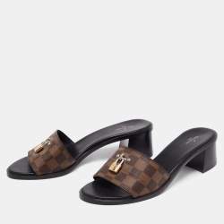 مملوكة مسبقًا صندل سلايد لوي فيتون لوك ايت كانفاس مونوغرامي دامييه إيبين مقاس 42