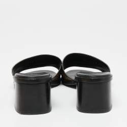 Pre Owned صندل سلايد لوي فيتون لوك إيت كانفاس دامييه إيبين بني مقاس 40