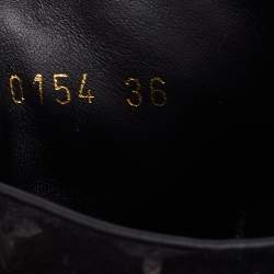 Louis Vuitton Black Monogram Empreinte Leather And Suede High Top Sneakers Size 36