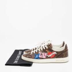 Louis Vuitton Brown Monogram Canvas  Frontrow Low Top Sneakers Size 38