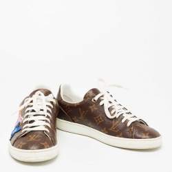 Louis Vuitton Brown Monogram Canvas  Frontrow Low Top Sneakers Size 38