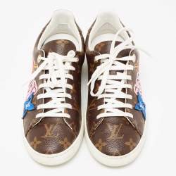 Louis Vuitton Brown Monogram Canvas  Frontrow Low Top Sneakers Size 38