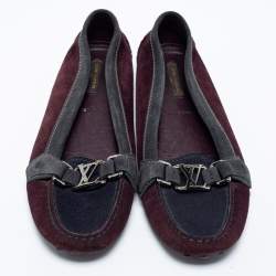 Louis Vuitton Multicolor Suede Loafers Size 39.5