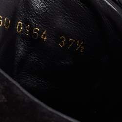 Louis Vuitton Black Monogram Empreinte Suede and Leather High-Top Sneakers Size 37.5