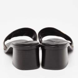 مملوكة مسبقًا Louis Vuitton Brown Monogram Canvas Lock It Slide Sandals Size 38