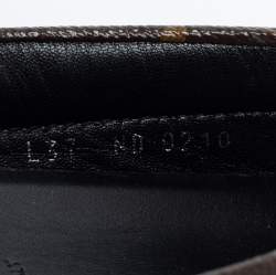 Pre Owned Louis Vuitton Brown Monogram Canvas Gloria Flat Loafers Size 37