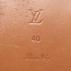 مملوكة مسبقًا صندل سلايد لوي فيتون لوكيت كانفاس مونوغرامي أزرق كحلي مقاس 40