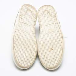 Louis Vuitton Brown/Cream Python Leather Frontrow  Sneakers Size 37.5