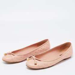 Louis Vuitton Pink Monogram Canvas Mini Lin Ballet Flats Size 36.5 Louis  Vuitton | The Luxury Closet