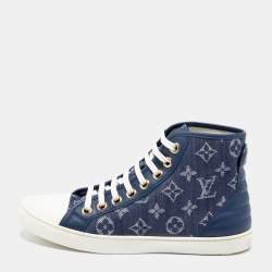 Louis Vuitton Navy Blue/White Monogram Canvas, Leather and Rubber