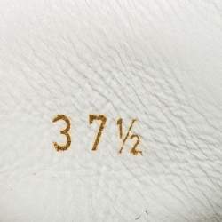 Louis Vuitton Navy Blue/White Monogram Canvas, Leather and Rubber Cap-Toe Punchy High-Top Sneakers Size 37.5