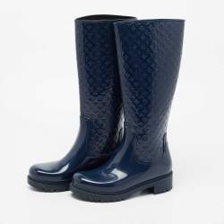Louis Vuitton Pink Rubber Splash High Rain Boots Size 5.5/36